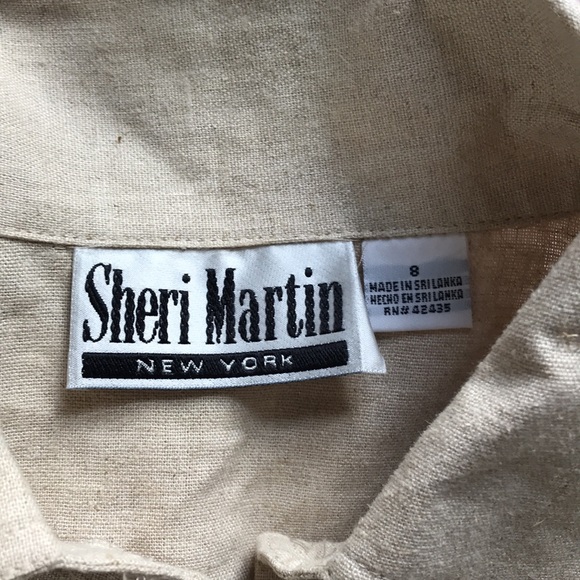Sheri Martin Tan Button Down - Picture 5 of 8